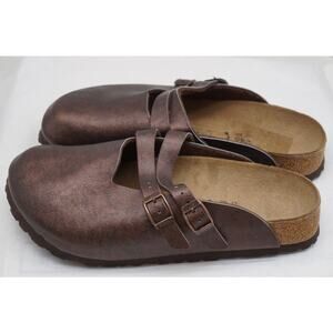 Birkenstock Bronze clogs size 38